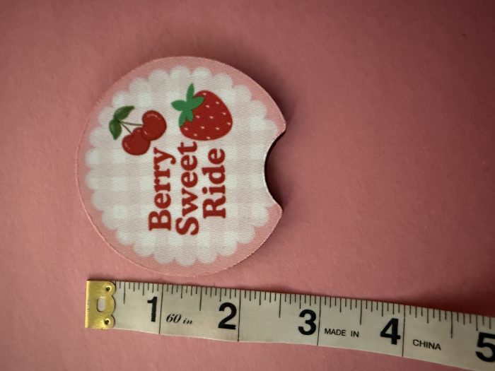 Berry Sweet Car Coasters – Set of 6 – Party Favors, Cherry Theme, Great for kids - Image 7