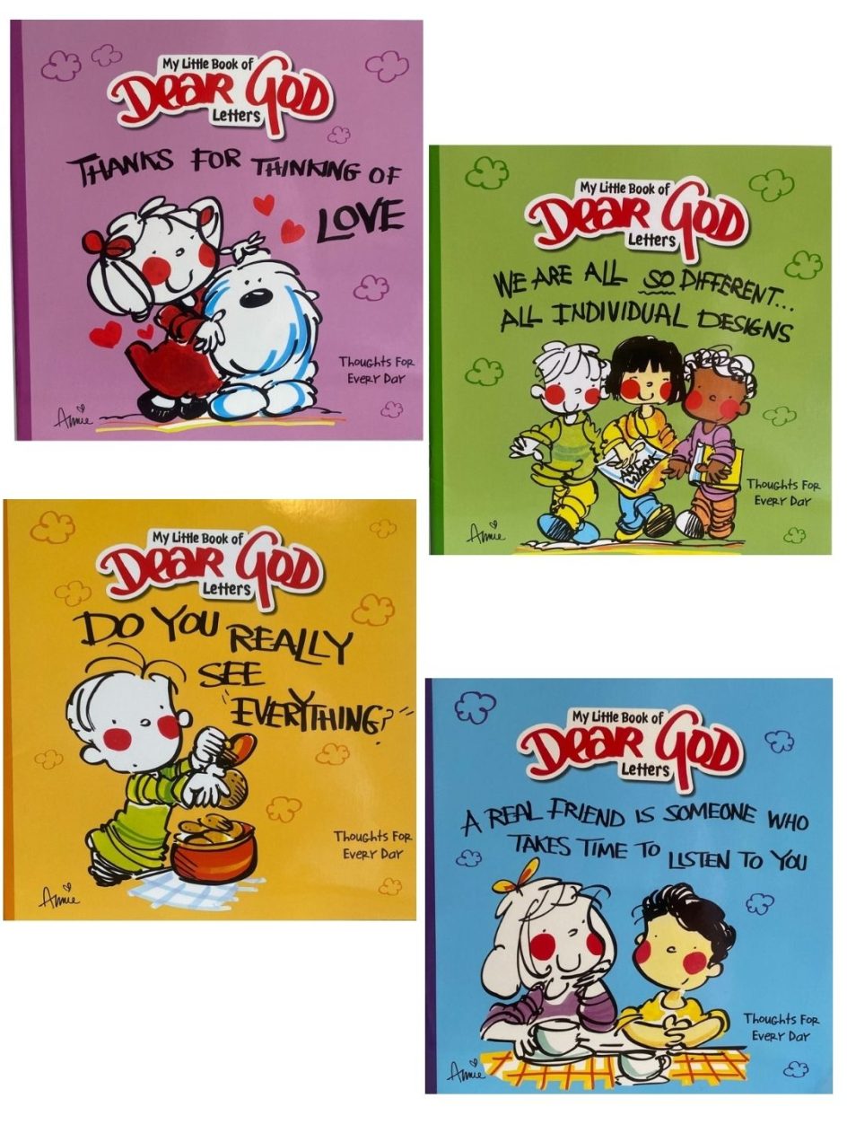 Set of 4 My Little Book of Dear God Letter Books