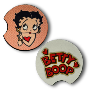Betty Boop Car Coasters - set of 2