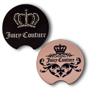 Juicy Couture Car Coasters – Crown & Bling set