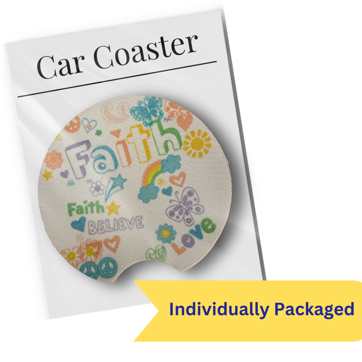 Birthday Party Favors – Faith Car Coasters for kids– Christian Gifts - Image 4