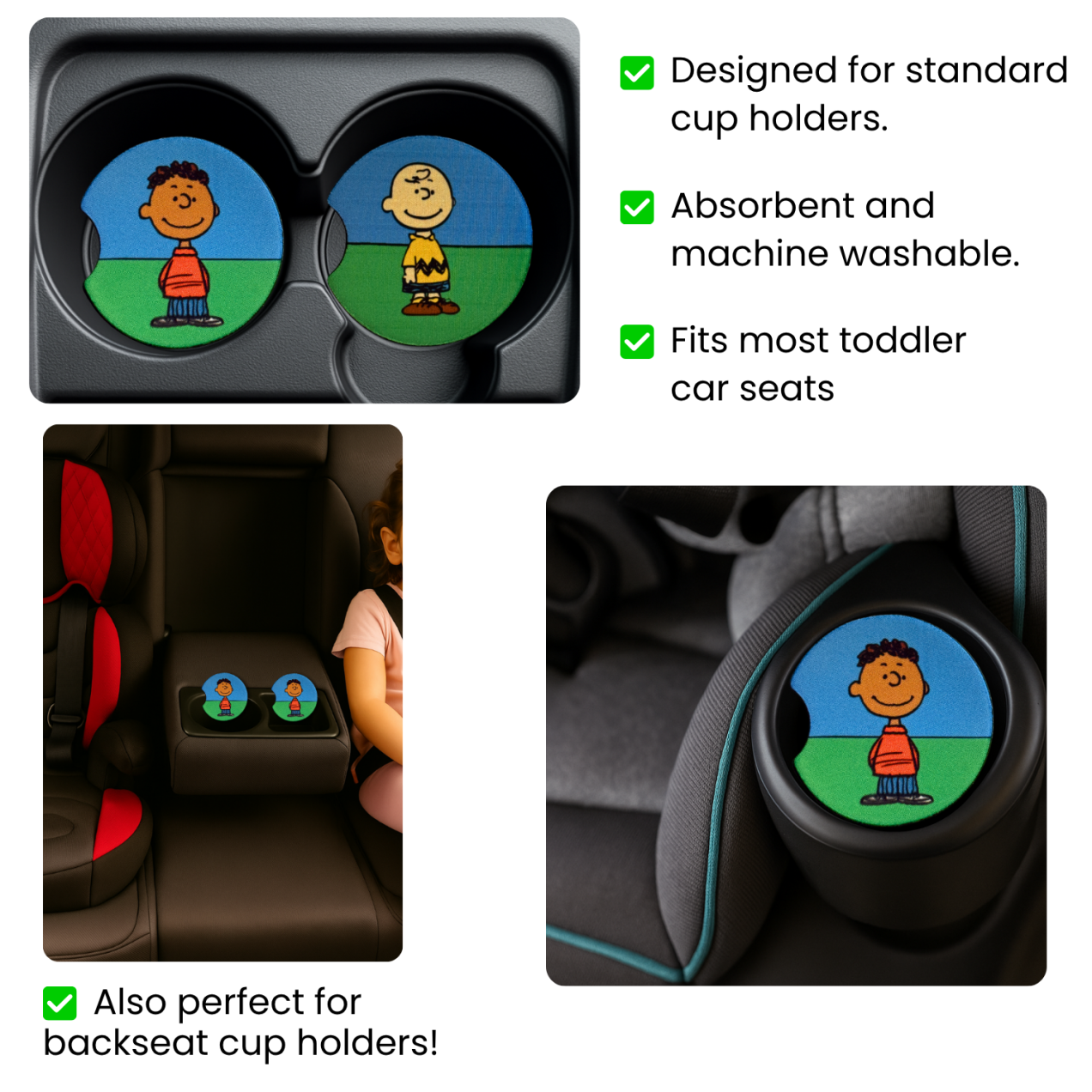 Franklin Car Coasters Set of 2 – Classic Character - Image 2