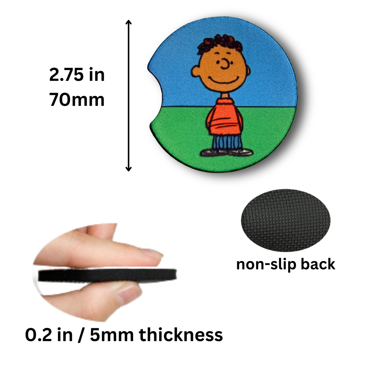 Franklin Car Coasters Set of 2 – Classic Character - Image 3